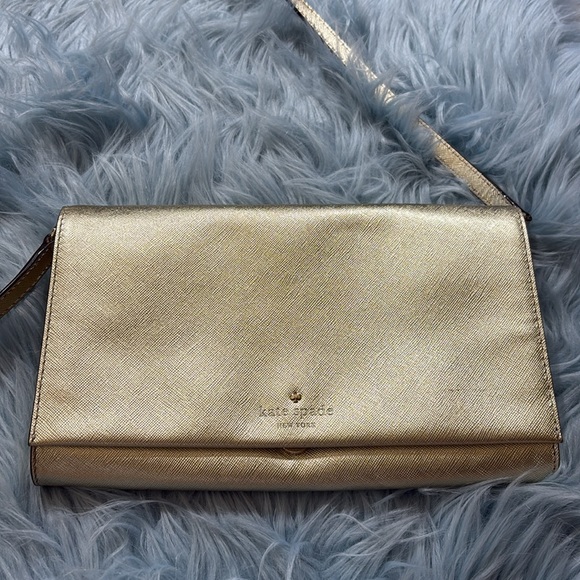 Kate Spade Laurel Way Gold Crossbody Bag - Picture 2 of 9